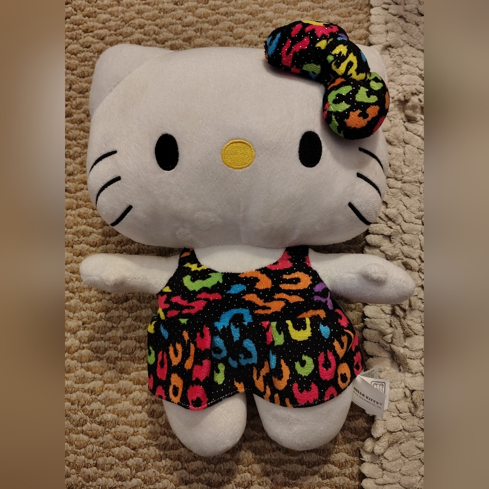 Hello Kitty Plush with Pink and Orange Accents